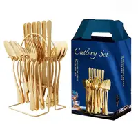Stainless Steel Cutlery Set with Hanging Holder
