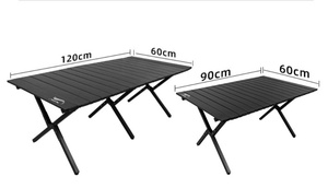 Vente directe d'usine rouleau d'oeufs Portable pliable en acier au carbone Camping en plein air voyage pique-nique Barbecue Table de bureau - Product Image 3
