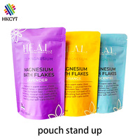 Bolsa de Aluminio Impresa Personalizada con Cierre de Cremallera, Bolsa de Pie para Sales de Baño, Especias, Café, Empaque de Grado Alimenticio