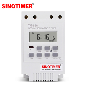 Sinotimer 30amp hàng tuần lập trình kỹ thuật số thời gian chuyển tiếp kiểm soát hẹn giờ 220V Din Rail núi tm616w cổ điển <span class=keywords><strong>7</strong></span> ngày hẹn giờ - Product Image 1