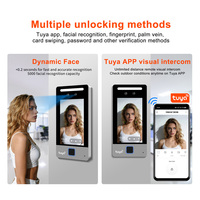 Terminal de Control de Acceso WiFi Tuya con Reconocimiento Facial, Control de Acceso Multilingüe, Máquina de Asistencia con Reconocimiento de Huellas Dactilares