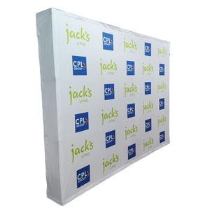 Portable Foldable <strong>Fabric</strong> Backdrop <strong>Pop</strong>-<strong>up</strong> Display Wall Exhibition Booth Stand For Trade Shows - Product Image 1