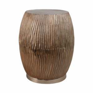Elegante Sgabello da Camera da Letto con Finitura Texturizzata e Base Metallica, Arredo Decorativo - Product Image 3