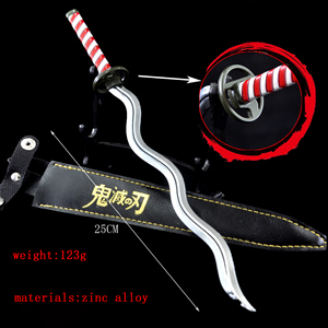 Cuchillo <span class=keywords><strong>Uzui</strong></span> Tengen de aleación de Zinc de alta calidad, modelo de gran oferta para manualidades de Metal para <span class=keywords><strong>Cosplay</strong></span> - Product Image 2