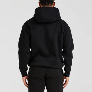 Sweat à capuche unisexe surdimensionné en molleton bouclette 500 g/m² de haute qualité, avec épaules tombantes, cordons et broderie 3D vintage - Product Image 2