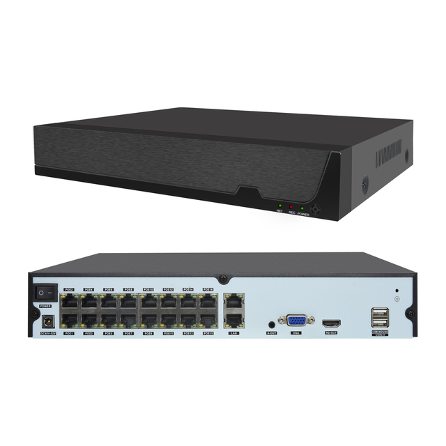12MP 16 Channel IP PoE NVR System Support 36CH 8MP Cctv Camera System Plug & Play Smart P2p 2 SATA HDD 4K Network Video Recorder