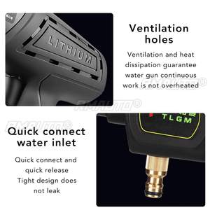 Pistola de Agua Inalámbrica de Alta Presión para Lavado de Autos de 20000mAh, Lavadora Portátil, Accesorios para Lavado de Autos - Product Image 5