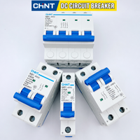 Disjoncteur miniature CHINT NB1-63DC DC 1P 2P 4P 50A DC500V DC1000V pour systèmes solaires photovoltaïques