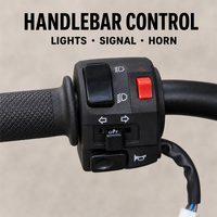 Ensemble de commande de guidon de moto 22 mm pour phare, klaxon, clignotant avec faisceau de câblage et 1 interrupteur MOQ, outil automobile
