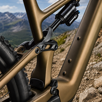 Vélo de montagne électrique à suspension intégrale en carbone, 840 Wh, moteur central, 105 Nm, roue Mullet, Trail E MTB
