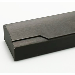 Étui à lunettes en cuir sur mesure, noir et gris, rectangulaire, pour lunettes optiques, boîte de rangement pour porteurs de lunettes de vue et presbytes - Product Image 2