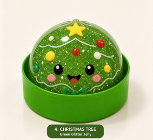 Christmas Themed Dumpling Squishy <b>Toy</b> Stress Relief Dumpling Squeeze <b>Fidget</b> <b>Toy</b> Gift <b>Box</b> Set - Product Image 5