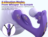 Vibrateurs G-Spot 3-en-1 avec rotation et vibration, stimulateur en silicone OEM, jouets sexuels pour femmes, boîte de jouets pour adultes