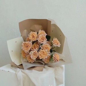 Papier d'emballage pour <span class=keywords><strong>bouquet</strong></span> de fleurs en forme de cœur, imperméable, couleur unie, pour la Saint-Valentin, vente en gros - Product Image 3