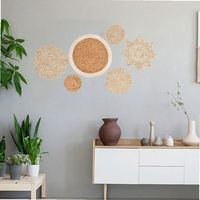 Objets Décoratifs Modernes Suspension en Macramé Panier Mural de Noël Tissé Naturel Décorations d'Intérieur