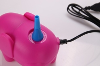Pompe à air électrique portable automatique en forme d'éléphant mignon pour ballons en latex et en aluminium, idéale pour les fêtes, mariages et anniversaires