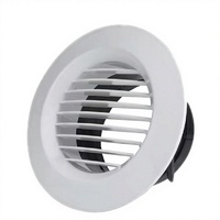 Grille d'aération ronde industrielle moderne en ABS épaissi, personnalisable, durable, multi-styles, pour système CVC – Vente directe usine
