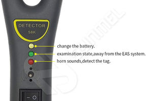 Synमेल पोर्टेबल ई. ए. 58 खज एंटी-चोरी टैग सत्यापन के साथ एब्स रिचार्जेबल स्रोत टैगिंग का पता लगाने के साथ - Product Image 5