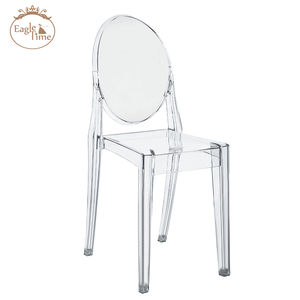 เก้าอี้ผีแบบซ้อนได้ทำจากเรซินอะคริลิกใสสำหรับเด็กด้านหลังทรงกลม - Product Image 1