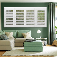 Persianas de obturador de PVC, persianas de plantación de persiana adecuada para todas las ventanas, tamaño personalizado, superventas en Europa
