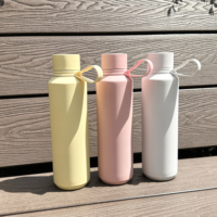 Cadeau de Noël et du Nouvel An, tasse de cyclisme en acier inoxydable à double paroi de 20 oz, 360 ml, tasse isotherme pour les sports de plein air avec poignée