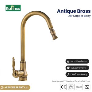 Antique European Retro Bathroom Sink Faucet Single Handle Brass Basin Mixer <b>Deck</b> Mounted Hot Cold Water Classic Vintage Style - Product Image 1