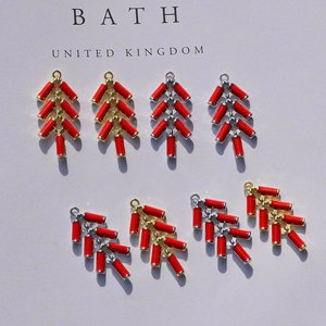 Red Firecracker Pendants Alloy DIY Bag Accessories Golden White Colorful Winter 2023 United <b>Kingdom</b> Origin GJ127 - Product Image 4