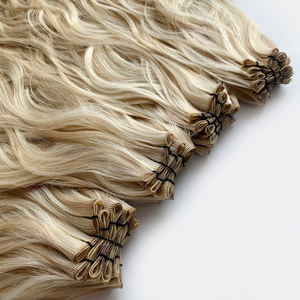 Manikür bakire Remy insan saçı Handtied atkı saç doğal dalga doku ile Balayage renk saç kullanımı <span class=keywords><strong>2</strong></span> yıldır hiçbir arapsaçı - Product Image 1