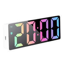 ISapromo Gifts Reloj electrónico LED simple y multifuncional Reloj despertador Reloj electrónico de lujo digital de escritorio dedicado