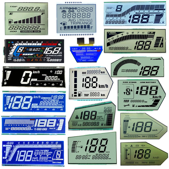 Scooter LCD Speedometer Odometer Meter with Digital Display High Contrast LED Backlight for Motorcycle & Car