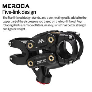 MEROCA-<span class=keywords><strong>Guidon</strong></span> à suspension pneumatique à cinq maillons pour VTT, route et gravier, absorbant les chocs de qualité supérieure, pour VTT et sentiers tout-terrain - Product Image 3