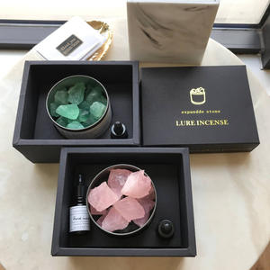 Pierre parfumée en cristal d'aromathérapie pour diffuseur de roseaux ornement de maison bois roche volcanique encens romantique sans feu huile en gros - Product Image 4