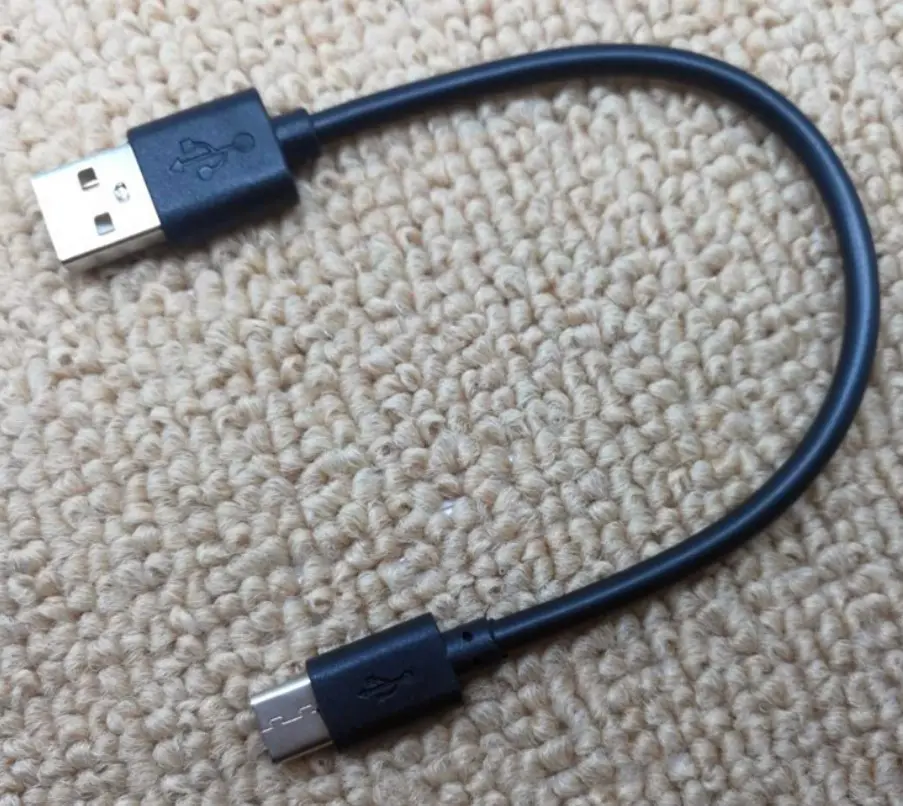 20 cm OD 4mm thick white black 20cm micro short data usb data charger fast charging cable 20 cm length