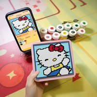 Tableau de positionnement LED guidé par application pour perles Perler, avec import d'images et fonction de positionnement lumineux, outil d'artisanat portable, ornement de maison, cadeau