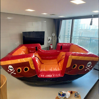 Balançoire gonflable d'intérieur transfrontalière en forme de pirate, de pastèque, de crabe, en PVC, pour aire de jeux pour enfants