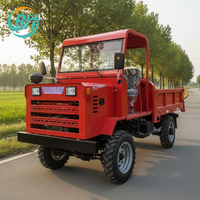 Mini-transporteur 4x4 diesel à grande capacité de chargement, configuration mini-camion benne pour travaux d'ingénierie