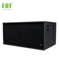 Caisson de basses passif double 18 pouces avec équipement audio de puissance 1200W 4ohms