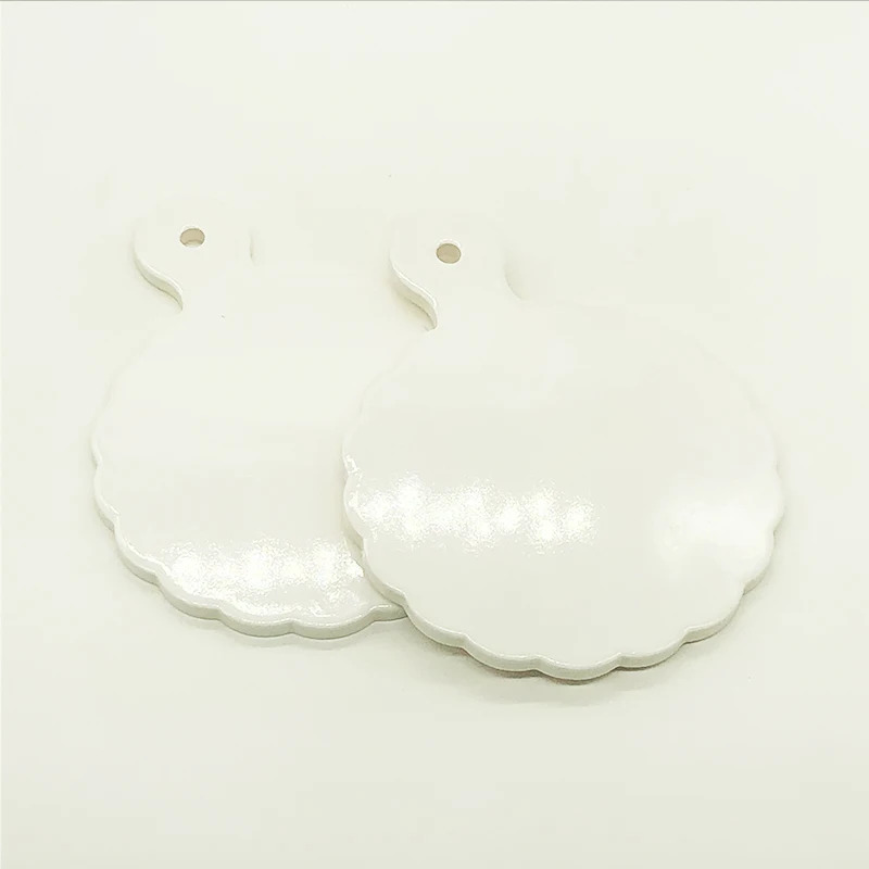 Wholesale DIY Ceramic Placemat Mats White Wave Edge Design Cork Base ...