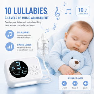Nettoyeur nasal électrique intelligent en silicone pour bébé, écran LCD, 9 niveaux d'aspiration réglables, faible bruit, sans BPA, soins pour bébé - Product Image 4