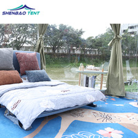 Dôme géodésique en PVC imperméable avec protection UV, dôme en polycarbonate, tente dôme igloo, dôme à bulles pour jardin extérieur