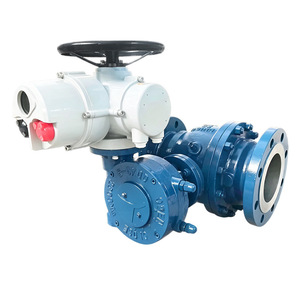 Válvula de bola eléctrica de sello hermético Superpower para tuberías petroquímicas, tipo regulador con control manual y eléctrico - Product Image 4