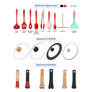 Sanlang kiểm soát nhiệt độ loạt đúc nhôm nấu ăn nồi đặt nhôm gốm <span class=keywords><strong>Cookware</strong></span> Set không dính - Product Image 5