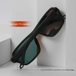 2024 New Gafas Custom Thick Bridge Sunglasses Oculos De Sol Brand Stylish Wrap Around Oversized Sunglasses Glasses For Unisex