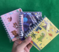 Coffret de Papeterie Animalier en Dessin Animé, Kit de Papeterie Licorne avec Stylo, Carnet et Correcteur, Fournitures Scolaires