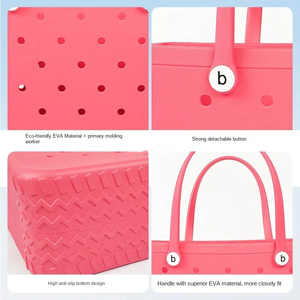 2025 Offre Spéciale femmes en gros plage sacs fourre-tout étanches Eva Silicone Bogg sac - Product Image 4