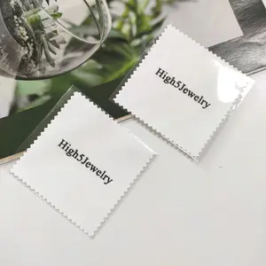 Custom High Quality Jewelry Gold Foil Polishing Cloth Jewelry Cleaning Cloth For Sterling Silver Gold Small Polish Cloth