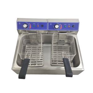 Freidora Eléctrica de Acero Inoxidable de 12 Litros, Freidora Comercial para Cocina Casera, Restaurante, Pollo Frito, Papas <span class=keywords><strong>Fritas</strong></span> - Product Image 4