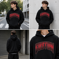 Sweat à capuche personnalisé de qualité supérieure, coton lourd 400 GSM, broderie DTG, impression sérigraphique, logo, style streetwear, coupe oversize, homme/femme