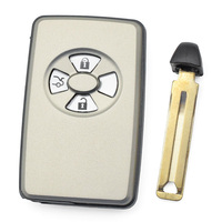 Accessoires pour clé de voiture à 3 boutons, coque de clé de voiture intelligente avec lame de clé d'urgence, compatible avec les clés de voiture 312Mhz 4D67, coque de clé à distance sans clé