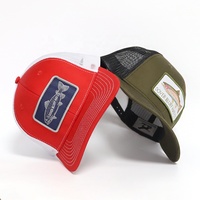 Casquette Trucker 112 pour Hommes, Style Vintage Américain, avec Dos en Maille Respirante, Réglable, Patch Personnalisé, pour la Pêche en Extérieur, Vente en Gros